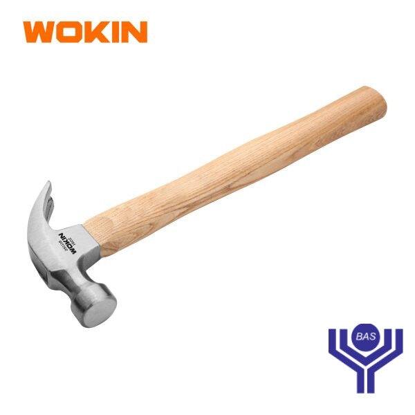 Claw Hammer with Wooden Handle Wokin Brand - BAS Kuwait Bab Al Saif Standard 8 Oz / 225G 