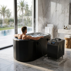 Cold Plunge Ice Bath Tub with 2HP Chiller | Recovery Ice Bath - BAS Kuwait Bab Al Saif 1 Year Warranty 