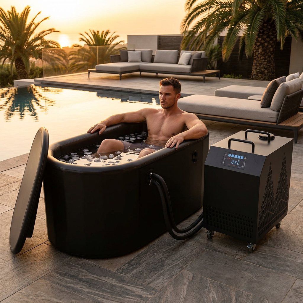 Cold Plunge Ice Bath Tub with 2HP Chiller | Recovery Ice Bath - BAS Kuwait Bab Al Saif 