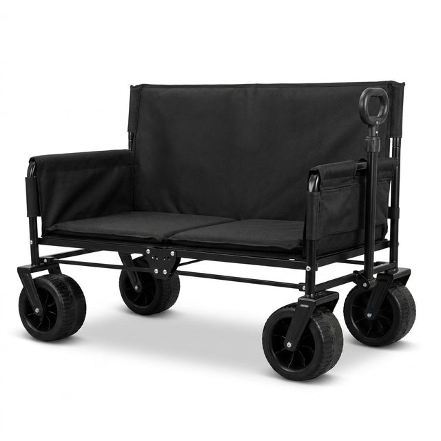 Collapsible Folding Wagon Cart with Chair - BAS Kuwait Bab Al Saif 