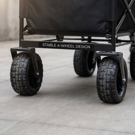 Collapsible Folding Wagon Cart with Chair - BAS Kuwait Bab Al Saif 