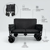 Collapsible Folding Wagon Cart with Chair - BAS Kuwait Bab Al Saif 