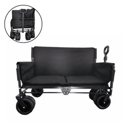 Collapsible Folding Wagon Cart with Chair - BAS Kuwait