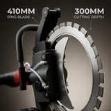 Concrete Wall Cutter 5000W | 410mm High Frequency Electric Ring Saw | Wet Cutting 30cm Depth - BAS Kuwait Bab Al Saif 