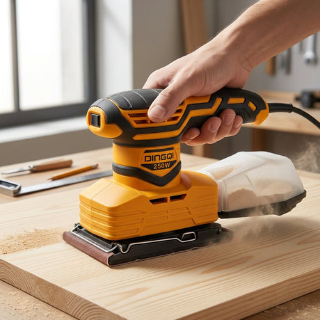 Corded Electric Sheet Sander 250W With Dust Bag Orbital Sander DINGQI BRAND - BAS Kuwait Bab Al Saif 