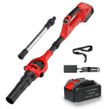 Cordless Air Blower 21V with 2 batteries Adjustable leaf Blower - BAS Kuwait Bab Al Saif 