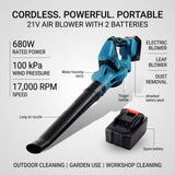 Cordless Air Blower 21V With 2 Batteries - BAS Kuwait Bab Al Saif 