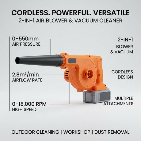 Cordless Air Blower & Vacuum Cleaner (2 in 1) - BAS Kuwait Bab Al Saif 