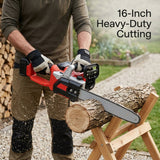Cordless Chain Saw 16" with 2 batteries - BAS Kuwait Bab Al Saif 