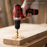 Cordless Drill 12V with tools set 108pc with 2 batteries - BAS Kuwait Bab Al Saif 