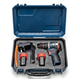 Cordless Drill 16.8v with 2 batteries 2100 rpm 60 N.m Torque Power with drilling accessories - BAS Kuwait Bab Al Saif 