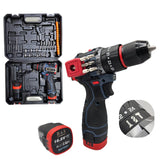 Cordless Drill 16.8v with 2 batteries 2100 rpm 60 N.m Torque Power with drilling accessories - BAS Kuwait Bab Al Saif Blue Standard 