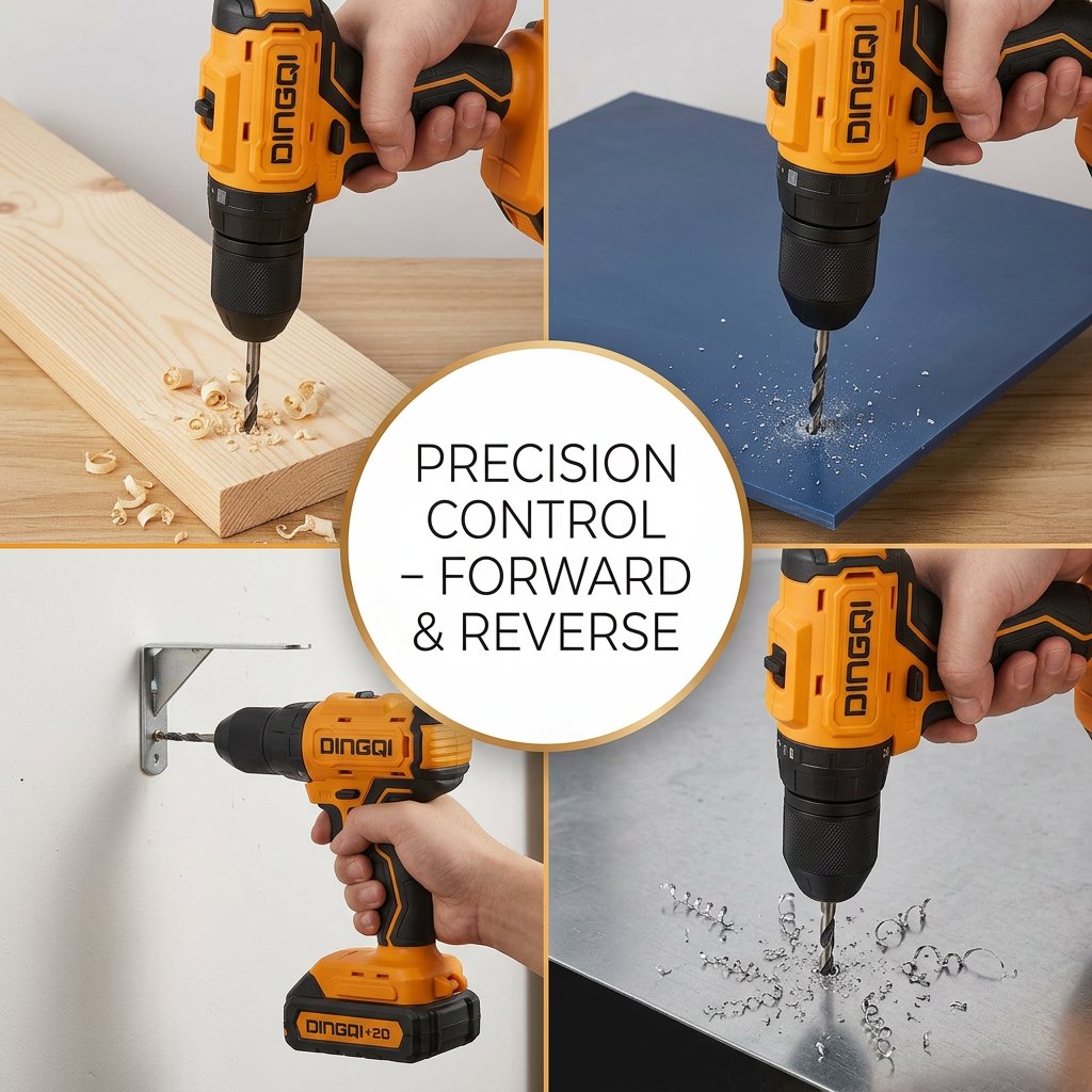 Cordless Drill 20v 13mm Dingqi Brand - BAS Kuwait Bab Al Saif 