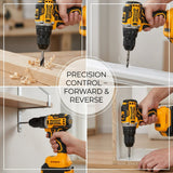 Cordless Drill 21V 13mm With 2 Batteries DINGQI BRAND - BAS Kuwait Bab Al Saif 