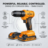Cordless Drill 21V 2000Mah With 2 Batteries DINGQI BRAND - BAS Kuwait Bab Al Saif 