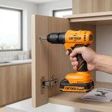 Cordless Drill 21V 2000Mah With 2 Batteries DINGQI BRAND - BAS Kuwait Bab Al Saif 