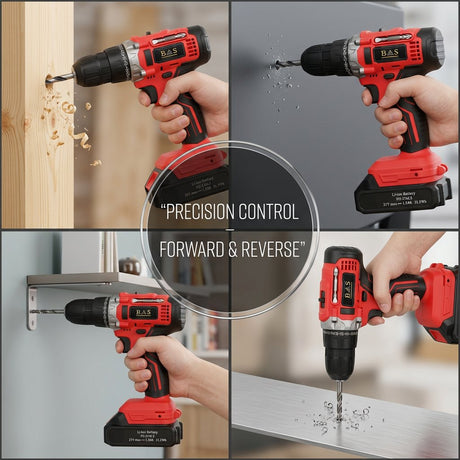 Cordless Drill 21V with tools set 108pc with 2 batteries - BAS Kuwait Bab Al Saif 