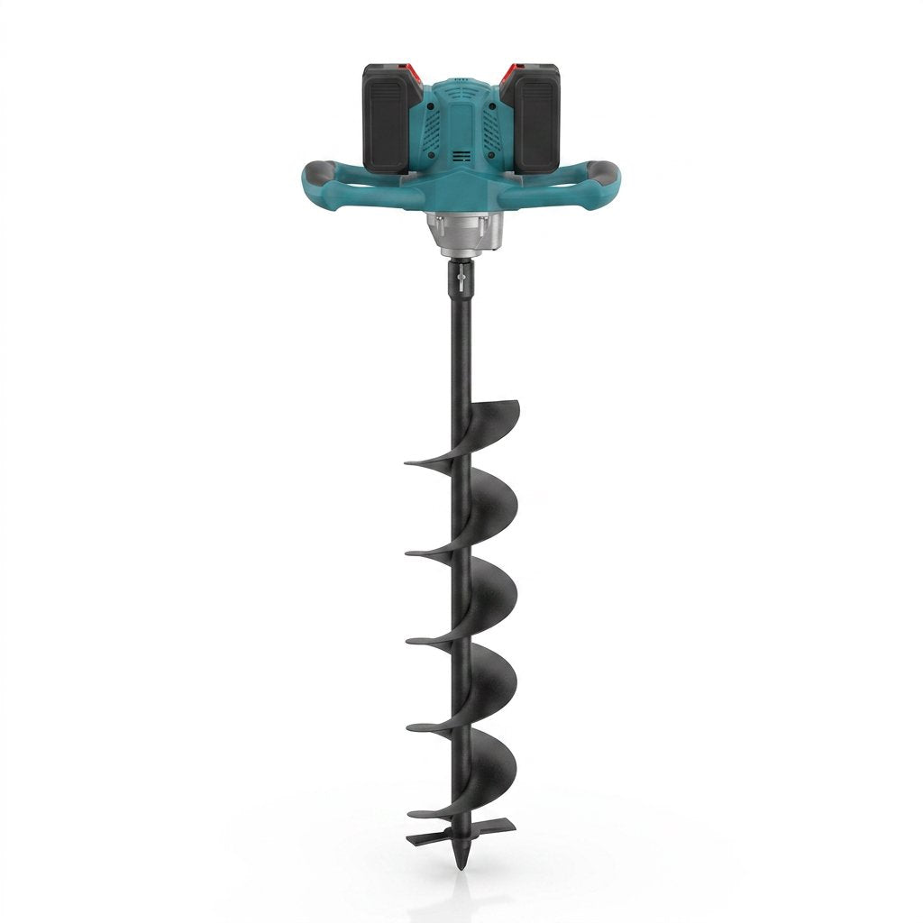 Cordless Earth Auger 48v with 2 batteries - BAS Kuwait Bab Al Saif 