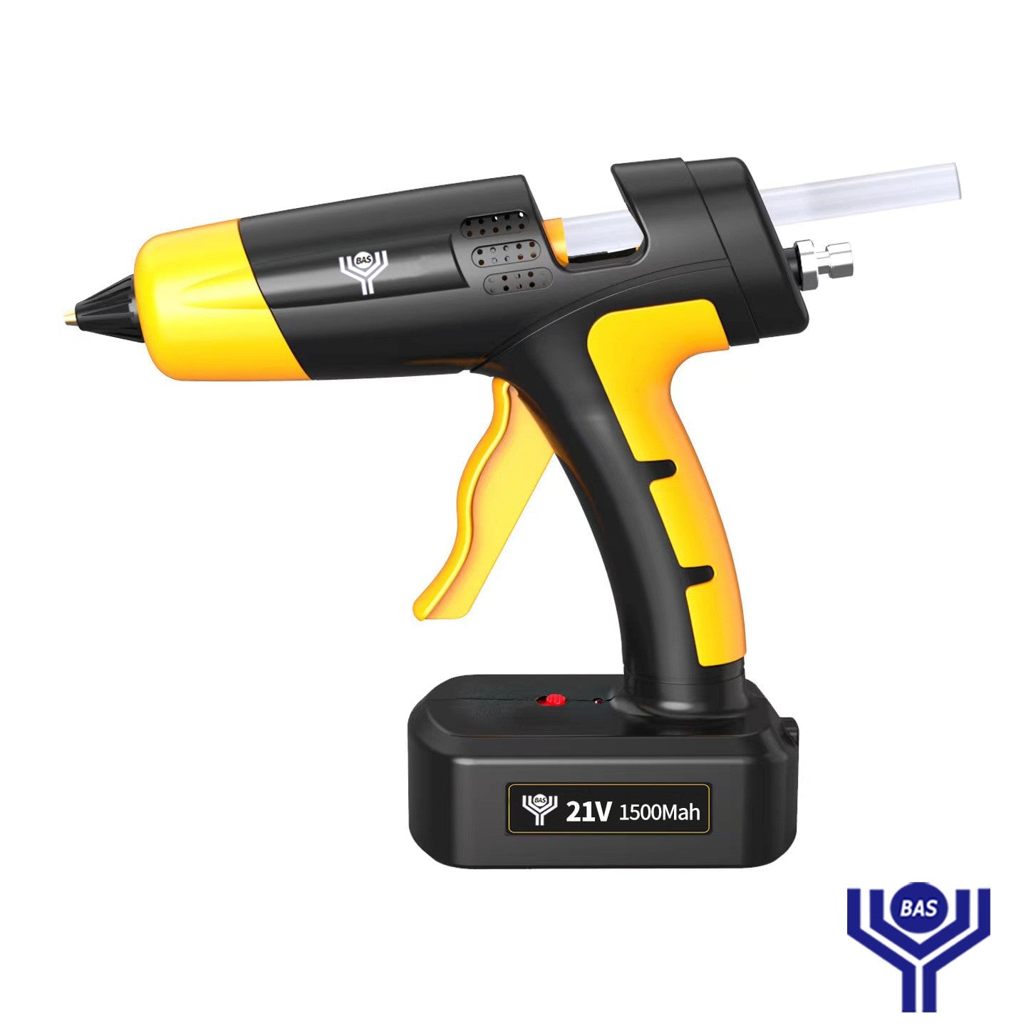 Cordless Glue Gun 20 V with 2 batteries - Professional Quality Power Tools BAS Kuwait Bab Al Saif Red 21 V 