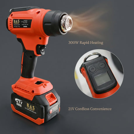 Cordless Hot Air Gun with Digital display I heat Gun 20v - BAS Kuwait Bab Al Saif 