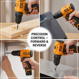 Cordless Impact Drill 16.8V With 2 Batteries DINGQI BRAND - BAS Kuwait Bab Al Saif 