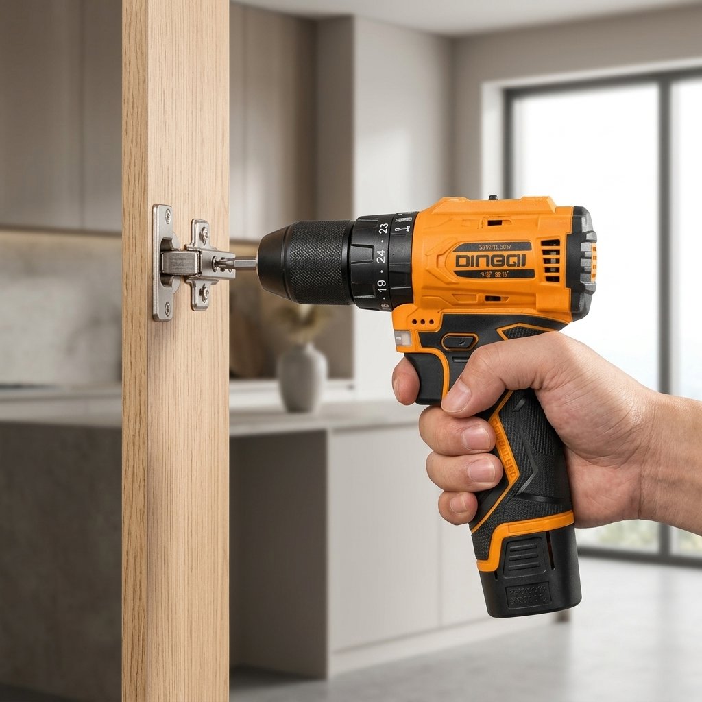 Cordless Impact Drill 16.8V With 2 Batteries DINGQI BRAND - BAS Kuwait Bab Al Saif 