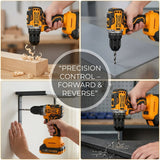 Cordless Impact Drill 21V With 2 Batteries DINGQI BRAND - BAS Kuwait Bab Al Saif 