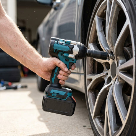 Cordless Wrench 1000 Nm 20v with 2 batteries BOSS BRAND - BAS Kuwait Bab Al Saif 