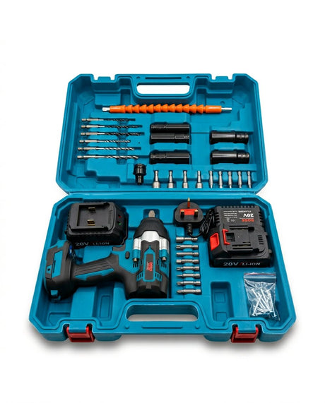 Cordless Wrench 1000 Nm 20v with 2 batteries BOSS BRAND - BAS Kuwait Bab Al Saif 