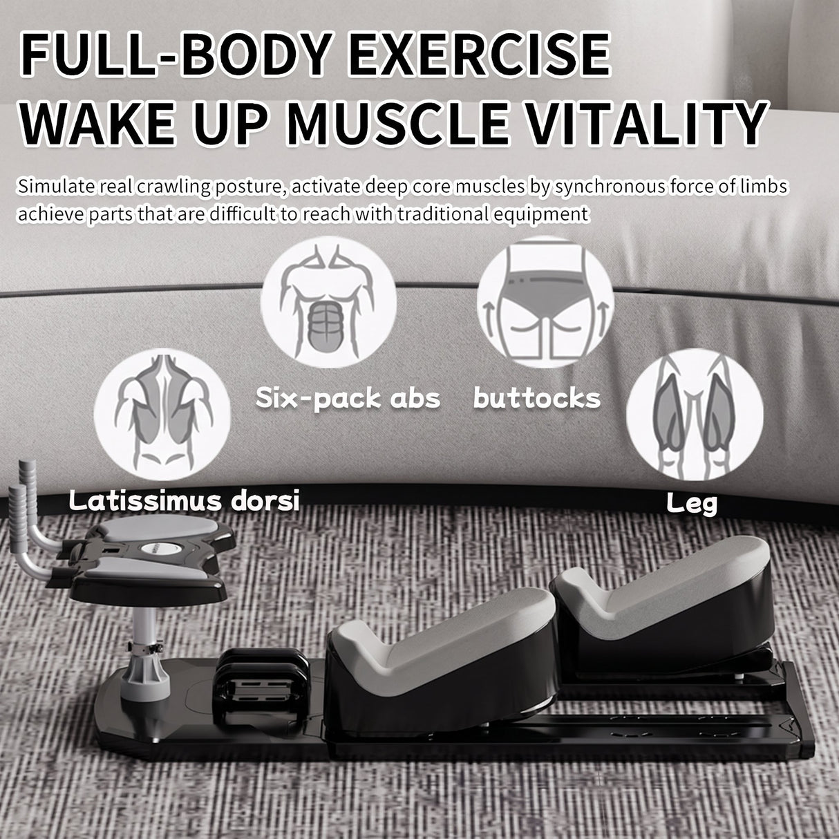Crawling Waist and Spine Twisting Machine - BAS Kuwait Core Trainer BAS 