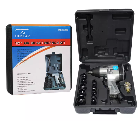 Pneumatic / Air Impact Wrench 1/2" set (17pc) - BAS Kuwait