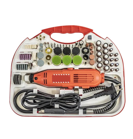 Die Grinder I Rotary Tool kit I Mini Grinder I Multi-tool Kit (211 PCS) 180W - BAS Kuwait Bab Al Saif Orange Standard 
