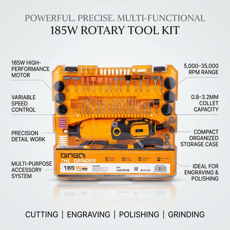 Die Grinder I Rotary Tool kit I Mini Grinder set I Multi-tool Kit 185W DINGQI BRAND - BAS Kuwait Bab Al Saif 
