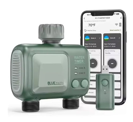 Digital Irrigation Timer Smart With App And Voice Assistance Alexa Wifi Water Timer For Gardening - BAS Kuwait Bab Al Saif Standard Standard 