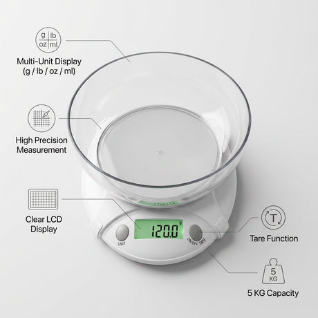 Digital Weight Scale (with bowl) - BAS Kuwait Bab Al Saif 