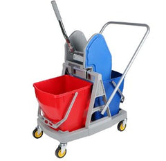 Double Bucket Cleaning Trolley - BAS Kuwait
