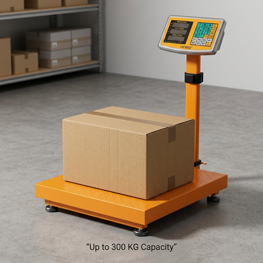 Double Display Platform Weight Scale 300KG DINGQI BRAND - BAS Kuwait Bab Al Saif 