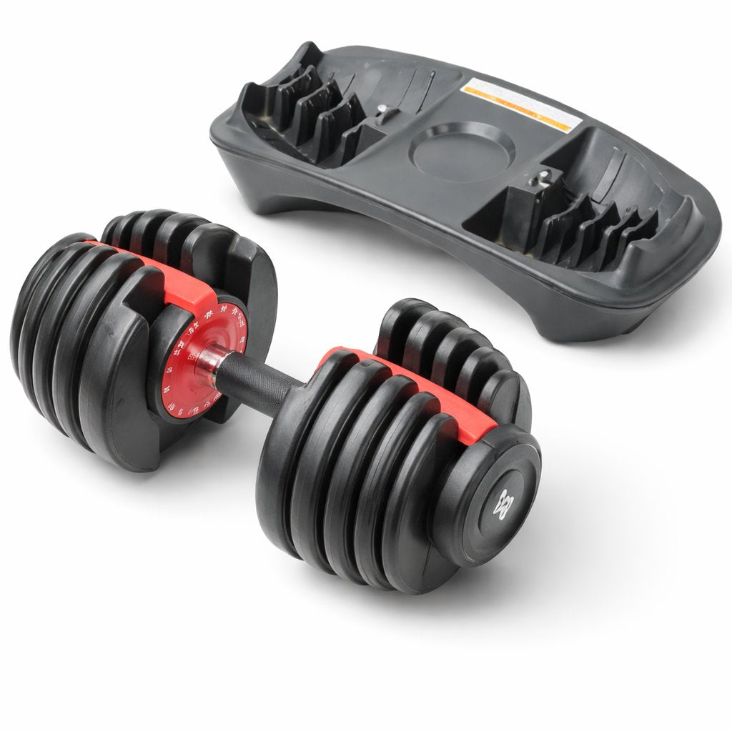 Dumbbell Adjustable Set 24kg Rubber – High-Quality Free Weights for Home Gym & Fitness Training - BAS Kuwait Bab Al Saif 