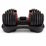 Dumbbell Adjustable Set 24kg Rubber – High-Quality Free Weights for Home Gym & Fitness Training - BAS Kuwait Bab Al Saif 