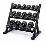 Dumbbells stand I 3 Tier Gym Weights rack 300kg Capacity - BAS Kuwait Bab Al Saif 