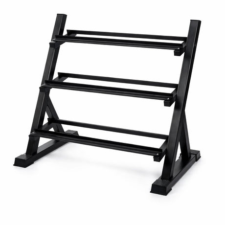 Dumbbells stand I 3 Tier Gym Weights rack 300kg Capacity - BAS Kuwait Bab Al Saif 