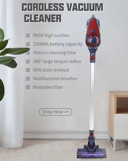 Cordless Vacuum Portable 130W High-Efficiency Handheld Stick 0.6L – Wireless Battery Vacuum Cleaner for Home | BAS Kuwait