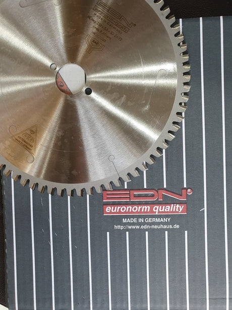 EDN Brand - Circular Saw blades GERMANY for cutting aluminum and wood laminate- blade Sound proof, vibration resistance- BAS Kuwait EDN Standard 350 X 3.2 X 30 Mm X 108T 