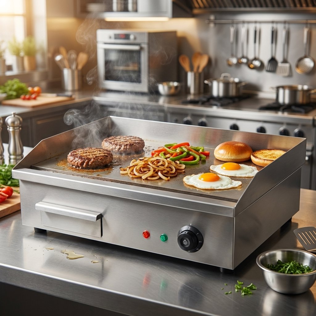 Electric Counter Top Grill Flat Iron 220V - BAS Kuwait Bab Al Saif 