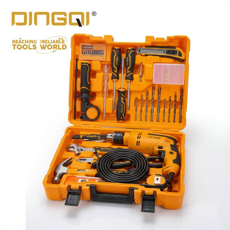 Electric Drill 710W with Tools Set 44pc Dingqi Brand - BAS Kuwait Bab Al Saif 