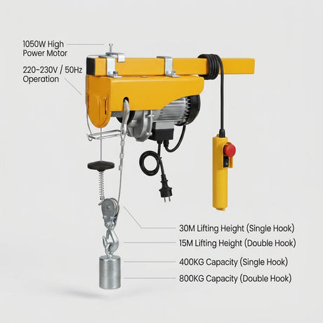 Electric Hoist 1050w DINGQI BRAND - BAS Kuwait Bab Al Saif 