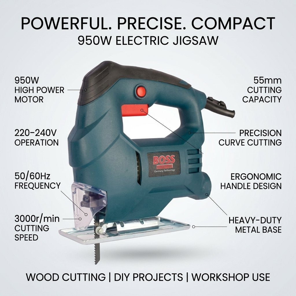 Electric Jigsaw 950W Boss Brand - BAS Kuwait Bab Al Saif 