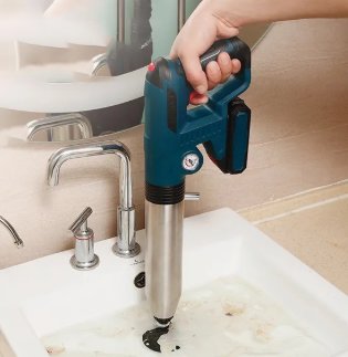 Electric Plunger Toilet, Drain Clog Remover Tools, High Pressure Air Toilet Plungers - BAS Kuwait Bab Al Saif 