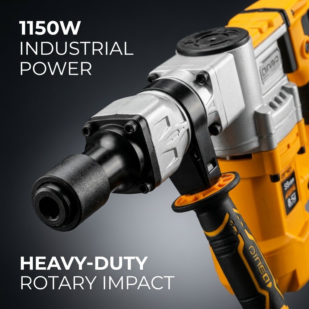 Electric Rotary Hammer 1150W DINGQI BRAND - BAS Kuwait Bab Al Saif 