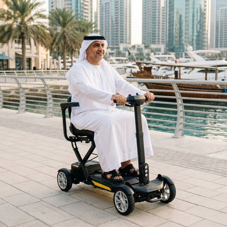 Electric Scooter Auto Foldable Light Weight Aluminum - BAS Kuwait Bab Al Saif 
